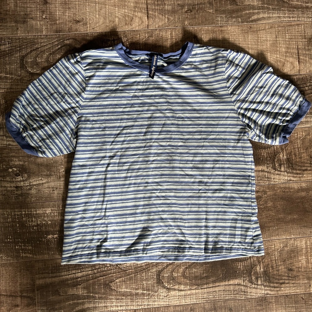Princess Highway Tessie Tee Blue Stripe Size AU 16 or US 12